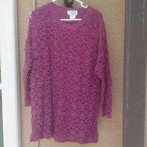NWOT CROCHETED SWEATER